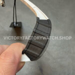 KU Factory Richard Mille RM 11-03 44.5mm Carbon Fiber White Rubber Strap Skeletonized Dial