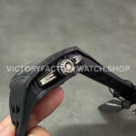 KV Factory Richard Mille RM 11-03 44.5mm Carbon Fiber Black Rubber Strap Arabic Numerals Skeletonized Dial