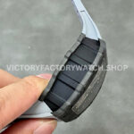 KV Factory Richard Mille RM 11-03 44.5mm Carbon Fiber Grey Rubber Strap Arabic Numerals Skele (6) KV Factory Richard Mille RM 11-03 44.5mm Carbon Fiber Grey Rubber Strap Arabic Numerals Skeletonized Dial