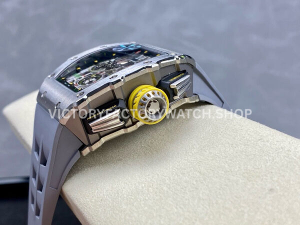 KV Factory Richard Mille RM 11-03 44.5mm Titanium Grey Rubber Strap Arabic Numerals Skeletonized (3) KV Factory Richard Mille RM 11-03 44.5mm Titanium Grey Rubber Strap Arabic Numerals Skeletonized Dial