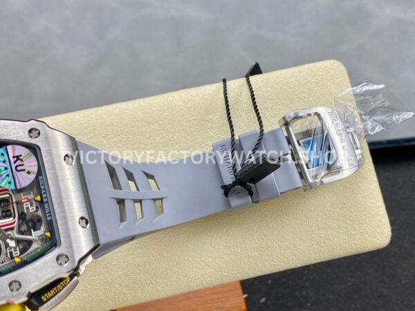 KV Factory Richard Mille RM 11-03 44.5mm Titanium Grey Rubber Strap Arabic Numerals Skeletonized (4) KV Factory Richard Mille RM 11-03 44.5mm Titanium Grey Rubber Strap Arabic Numerals Skeletonized Dial