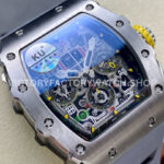 KV Factory Richard Mille RM 11-03 44.5mm Titanium Grey Rubber Strap Arabic Numerals Skeletonized (6) KV Factory Richard Mille RM 11-03 44.5mm Titanium Grey Rubber Strap Arabic Numerals Skeletonized Dial