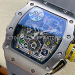 KV Factory Richard Mille RM 11-03 44.5mm Titanium Grey Rubber Strap Arabic Numerals Skeletonized (7) KV Factory Richard Mille RM 11-03 44.5mm Titanium Grey Rubber Strap Arabic Numerals Skeletonized Dial