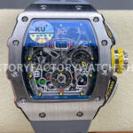 KV Factory Richard Mille RM 11-03 44.5mm Titanium Grey Rubber Strap Arabic Numerals Skeletonized (8) KV Factory Richard Mille RM 11-03 titanium grey rubber strap Arabic numerals skeletonized dial