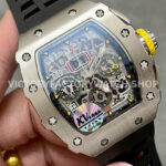 KV Factory Richard Mille RM 11-03 44.5mm Titanium Rubber Strap Arabic Numerals Skeletonized Dial (4) KV Factory Richard Mille RM 11-03 44.5mm Titanium Rubber Strap Arabic Numerals Skeletonized Dial