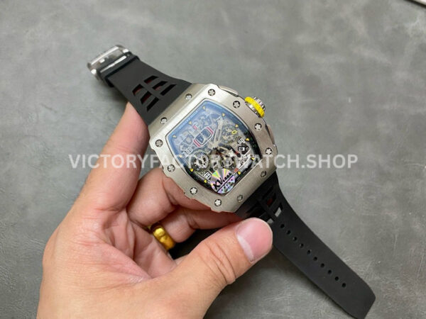 KV Factory Richard Mille RM 11-03 44.5mm Titanium Rubber Strap Arabic Numerals Skeletonized Dial (8) KV Factory Richard Mille RM 11-03 44.5mm Titanium Rubber Strap Arabic Numerals Skeletonized Dial