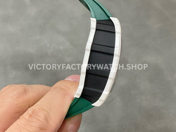 KV Factory Richard Mille RM 11-03 CA ATZ 44.5mm Ceramic Green Rubber Strap Skeletonized Green Dial ( KV Factory Richard Mille RM 11-03 CA ATZ 44.5mm Ceramic Green Rubber Strap Skeletonized Green Dial