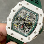 KV Factory Richard Mille RM 11-03 CA ATZ 44.5mm Ceramic Green Rubber Strap Skeletonized Green Dial ( (4) KV Factory Richard Mille RM 11-03 CA ATZ 44.5mm Ceramic Green Rubber Strap Skeletonized Green Dial