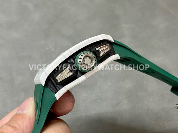 KV Factory Richard Mille RM 11-03 CA ATZ 44.5mm Ceramic Green Rubber Strap Skeletonized Green Dial ( (8) KV Factory Richard Mille RM 11-03 CA ATZ 44.5mm Ceramic Green Rubber Strap Skeletonized Green Dial
