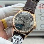 MKS Factory Vacheron Constantin Fiftysix 4000E/000R-B438 40mm Rose Gold Brown Leather Strap Arabic Numerals Silver Dial