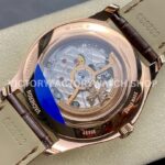 MKS Factory Vacheron Constantin Fiftysix 4600E/000R-B441 40mm Rose gold Leather Strap Arabic Numerals Silver Dial