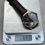 MKS Factory Vacheron Constantin Fiftysix 4000E/000R-B065 40mm Rose Gold Leather Strap Arabic Numerals Brown Black Dial