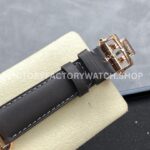 MKS Factory Vacheron Constantin Fiftysix 4600E/000R-B576 40mm Rose gold Leather Strap Arabic Numerals Brown Dial