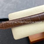 MKS Factory Vacheron Constantin Fiftysix 4600E/000R-B441 40mm Rose gold Leather Strap Arabic Numerals Silver Dial