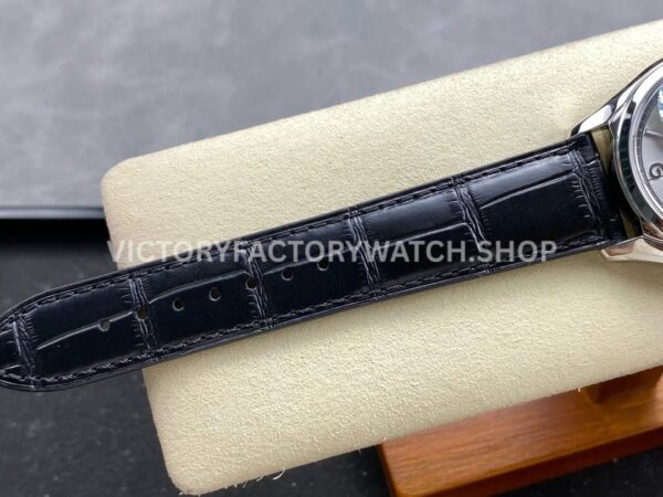 MKS Factory Vacheron Constantin Fiftysix 4600E/000A-B442 40mm Steel Leather Strap Arabic Numerals Silver Dial