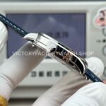 MKS Factory Vacheron Constantin Traditionnelle Complete Calendar 4010T/000P-B345 41mm White Gold Blue Leather Strap Silver Dial
