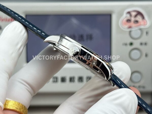 MKS Factory Vacheron Constantin Traditionnelle Complete Calendar 4010T/000P-B345 41mm White Gold Blue Leather Strap Silver Dial