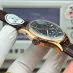 MKS Factory Vacheron Constantin Fiftysix 4000E/000R-B065 40mm Rose Gold Leather Strap Arabic Numerals Brown Black Dial