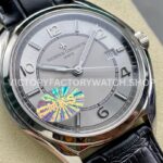MKS Factory Vacheron Constantin Fiftysix 4600E/000A-B442 40mm Steel Leather Strap Arabic Numerals Silver Dial
