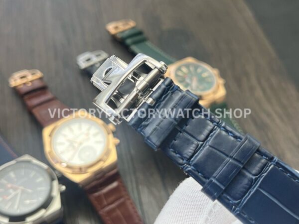 MKF Factory Vacheron Constantin Overseas Dual Time 7900V-110A-B334 Leather Strap Blue Dial (1) MKF Factory Vacheron Constantin Overseas Dual Time 7900V/110A-B334 41mm Leather Strap Blue Dial