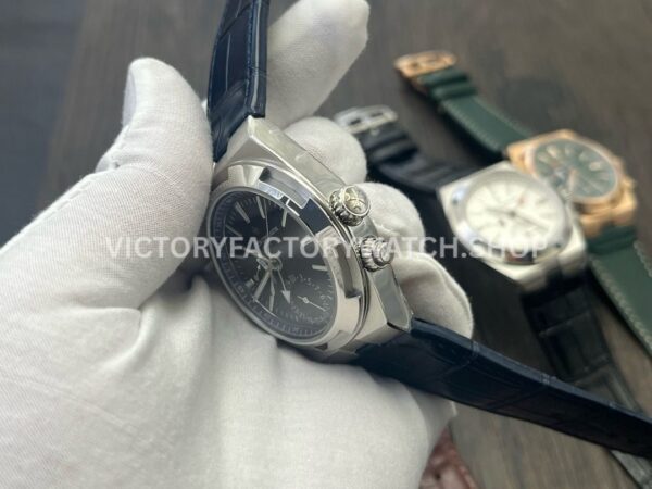 MKF Factory Vacheron Constantin Overseas Dual Time 7900V-110A-B334 Leather Strap Blue Dial (3) MKF Factory Vacheron Constantin Overseas Dual Time 7900V/110A-B334 41mm Leather Strap Blue Dial