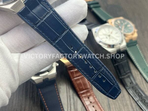 MKF Factory Vacheron Constantin Overseas Dual Time 7900V-110A-B334 Leather Strap Blue Dial (5) MKF Factory Vacheron Constantin Overseas Dual Time 7900V/110A-B334 41mm Leather Strap Blue Dial