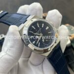 MKF Factory Vacheron Constantin Overseas Dual Time 7900V-110A-B334 Leather Strap Blue Dial (8) MKF Factory Vacheron Constantin Overseas Dual Time 7900V/110A-B334 41mm Leather Strap Blue Dial