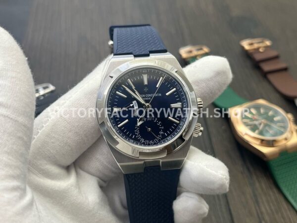 MKF Factory Vacheron Constantin Overseas Dual Time 7900V-110A-B334 Rubber Strap Blue Dial (4) MKF Factory Vacheron Constantin Overseas Dual Time 7900V 110A B334 41mm rubber strap blue dial replica watch