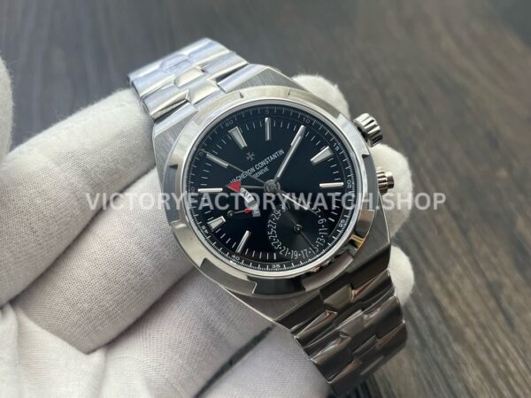 MKF Factory Vacheron Constantin Overseas Dual Time 7900V/110A-B546 41mm Full Steel Black Dial