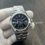 MKF Factory Vacheron Constantin Overseas Dual Time 7900V 110A B546 41mm full steel black dial replica watch
