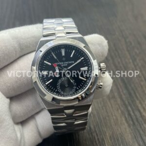 MKF Factory Vacheron Constantin Overseas Dual Time 7900V 110A B546 41mm full steel black dial replica watch