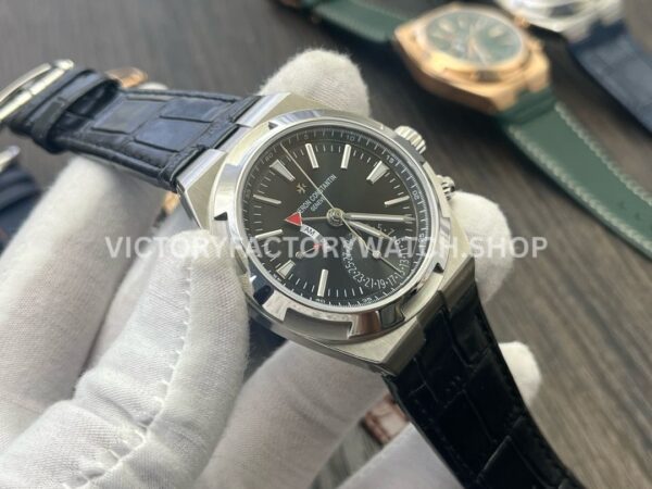 MKF Factory Vacheron Constantin Overseas Dual Time 7900V-110A-B546 Leather Strap Black Dial (8) MKF Factory Vacheron Constantin Overseas Dual Time 7900V/110A-B546 41mm Leather Strap Black Dial