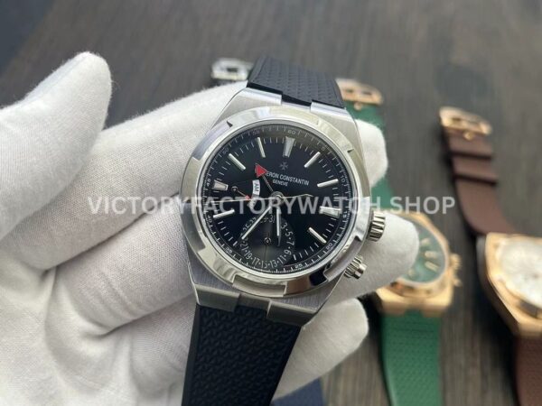 MKF Factory Vacheron Constantin Overseas Dual Time 7900V-110A-B546 Rubber Strap Black Dial (1) MKF Factory Vacheron Constantin Overseas Dual Time 7900V/110A-B546 41mm Rubber Strap Black Dial