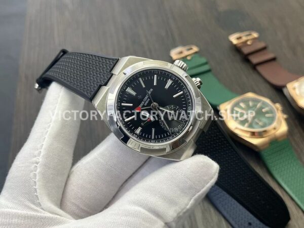 MKF Factory Vacheron Constantin Overseas Dual Time 7900V-110A-B546 Rubber Strap Black Dial (2) MKF Factory Vacheron Constantin Overseas Dual Time 7900V/110A-B546 41mm Rubber Strap Black Dial