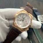 MKF Factory Vacheron Constantin Overseas Dual Time 7900V000R-B336 Leather Strap Rose Gold Silver Dial (5) MKF Factory Vacheron Constantin Overseas Dual Time 7900V/000R-B336 41mm Rose Gold Leather Strap Silver Dial