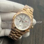 MKF Factory Vacheron Constantin Overseas Dual Time 7900V000R-B336 Rose Gold Silver Dial (3) MKF Factory Vacheron Constantin Overseas Dual Time 7900V/000R-B336 41mm Full Rose Gold Silver Dial