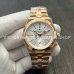 MKF Factory Vacheron Constantin Overseas Dual Time 7900V000R-B336 Rose Gold Silver Dial (4) MKF Factory Vacheron Constantin Overseas Dual Time 7900V 000R B336 41mm full rose gold silver dial replica watch