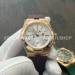 MKF Factory Vacheron Constantin Overseas Dual Time 7900V000R-B336 Rubber Strap Rose Gold Silver Dial (2) MKF Factory Vacheron Constantin Overseas Dual Time 7900V 000R B336 41mm rose gold rubber strap silver dial replica watch