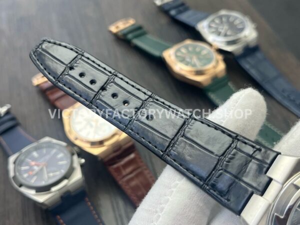 MKF Factory Vacheron Constantin Overseas Dual Time 7900V110A-B333 Leather Strap Silver Dial (11) MKF Factory Vacheron Constantin Overseas Dual Time 7900V/110A-B333 41mm Leather Strap Silver Dial