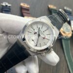 MKF Factory Vacheron Constantin Overseas Dual Time 7900V110A-B333 Leather Strap Silver Dial (5) MKF Factory Vacheron Constantin Overseas Dual Time 7900V/110A-B333 41mm Leather Strap Silver Dial