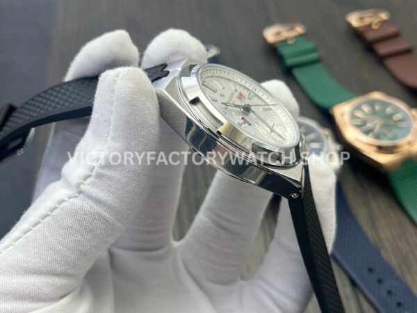 MKF Factory Vacheron Constantin Overseas Dual Time 7900V110A-B333 Rubber Strap Silver Dial (9) MKF Factory Vacheron Constantin Overseas Dual Time 7900V/110A-B333 41mm Rubber Strap Silver Dial