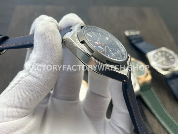 MKF Factory Vacheron Constantin Overseas Dual Time 7910V000T-B922 Canvas Strap Gray Blue Dial (4) MKF Factory Vacheron Constantin Overseas Dual Time 7910V/000T-B922 41mm Canvas Strap Gray Blue Dial