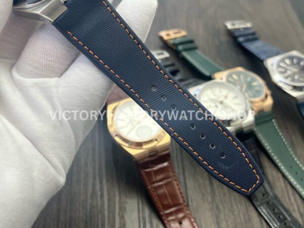 MKF Factory Vacheron Constantin Overseas Dual Time 7910V000T-B922 Canvas Strap Gray Blue Dial (7) MKF Factory Vacheron Constantin Overseas Dual Time 7910V/000T-B922 41mm Canvas Strap Gray Blue Dial