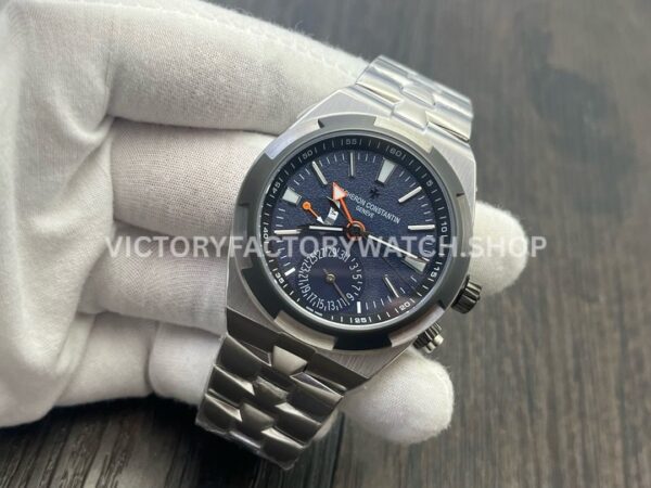 MKF Factory Vacheron Constantin Overseas Dual Time 7910V000T-B922 Gray Blue Dial (10) MKF Factory Vacheron Constantin Overseas Dual Time 7910V/000T-B922 41mm Gray Blue Dial