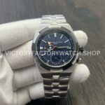 MKF Factory Vacheron Constantin Overseas Dual Time 7910V000T-B922 Gray Blue Dial (8) MKF Factory Vacheron Constantin Overseas Dual Time 7910V 000T B922 41mm gray blue dial replica watch