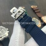 MKF Factory Vacheron Constantin Overseas Dual Time 7910V/000T-B922 41mm Rubber Strap Gray Blue Dial