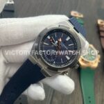 MKF Factory Vacheron Constantin Overseas Dual Time 7910V/000T-B922 41mm Rubber Strap Gray Blue Dial