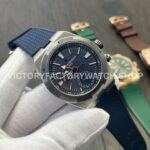 MKF Factory Vacheron Constantin Overseas Dual Time 7910V/000T-B922 41mm Rubber Strap Gray Blue Dial