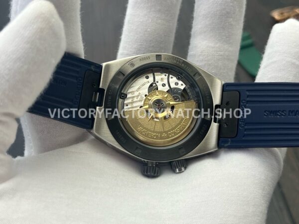 MKF Factory Vacheron Constantin Overseas Dual Time 7910V/000T-B922 41mm Rubber Strap Gray Blue Dial
