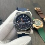 MKF Factory Vacheron Constantin Overseas Dual Time 7910V 000T B922 41mm rubber strap gray blue dial replica watch